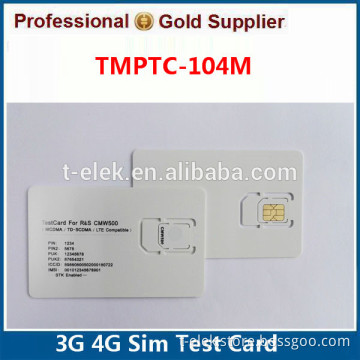 3G WCDMA Micro Test Card for ANRITSU CMW500 Standard and Micro Test Sim Card